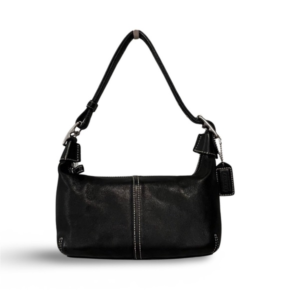 Coach Soho Black Leather Legacy Convertible Demi Hobo Shoulder Bag - Picture 1 of 9
